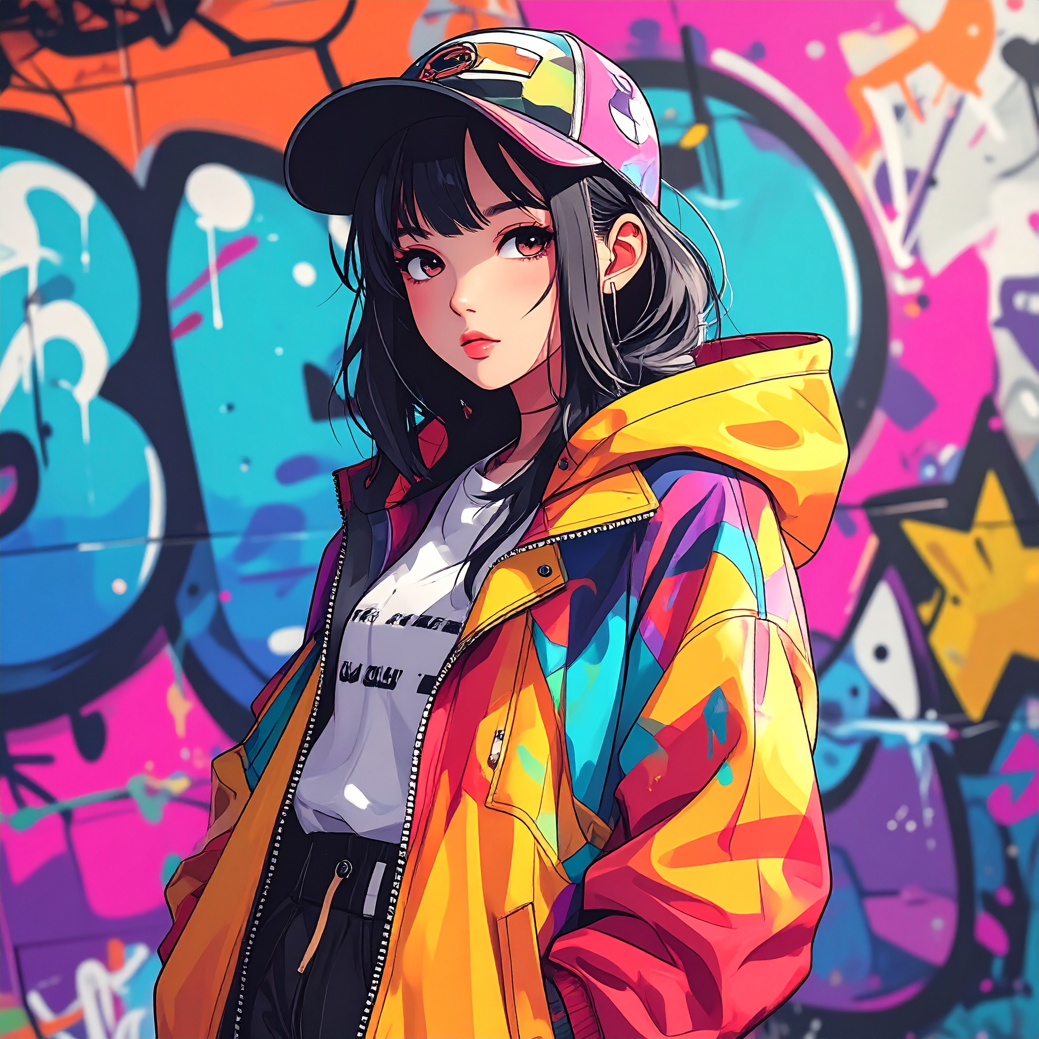 16.urban street-anime-illust